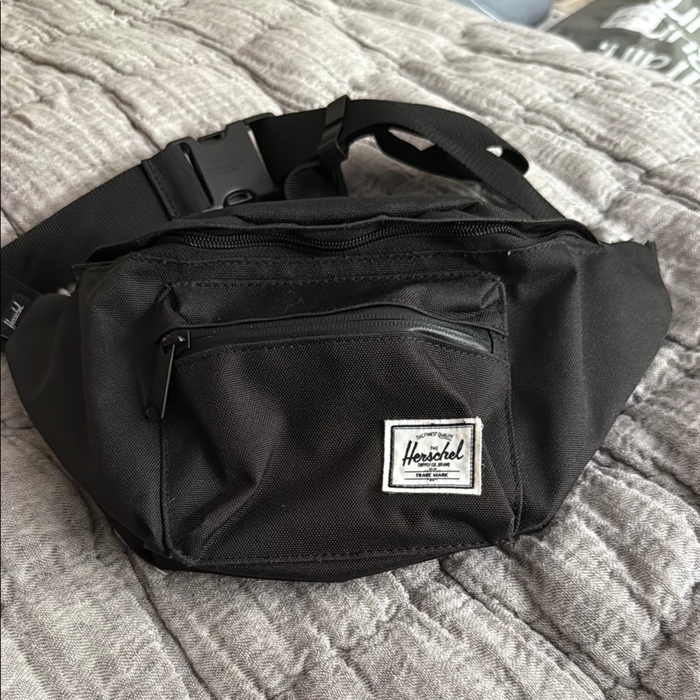 Herschel Supply Company Black Belt Bag with Adjustable Strap